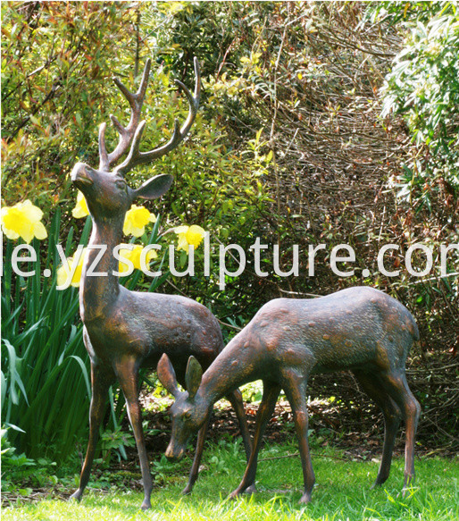  Life Size Deer Sculpture 